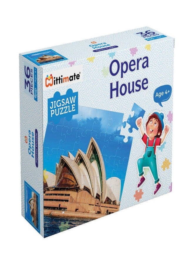 Mittimate 2 in 1 Cardboard 36 Pieces Jigsaw Puzzle Combo for Kids Age 4 to 6 Year I World Monuments Picture Opera House & London Bridge I Birthday Gift for Children - Image 5